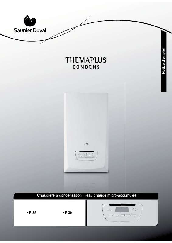 Notice SAUNIER DUVAL THEMAPLUS CONDENS F25 chaudière Trouver une — free download
